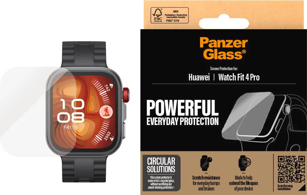 Protection Écran de Montre PanzerGlass anti-choc pour le Sport
