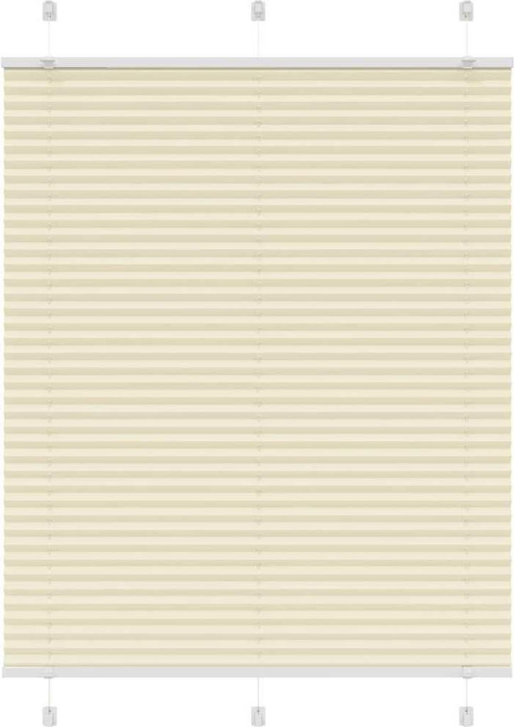 "Spring Sale"Plissee - modernes Design - Sichtschutz/Lichtschutz - Creme 110x150cm Stoffbreite 109,4cm Polyester NEU268604 - Rollos