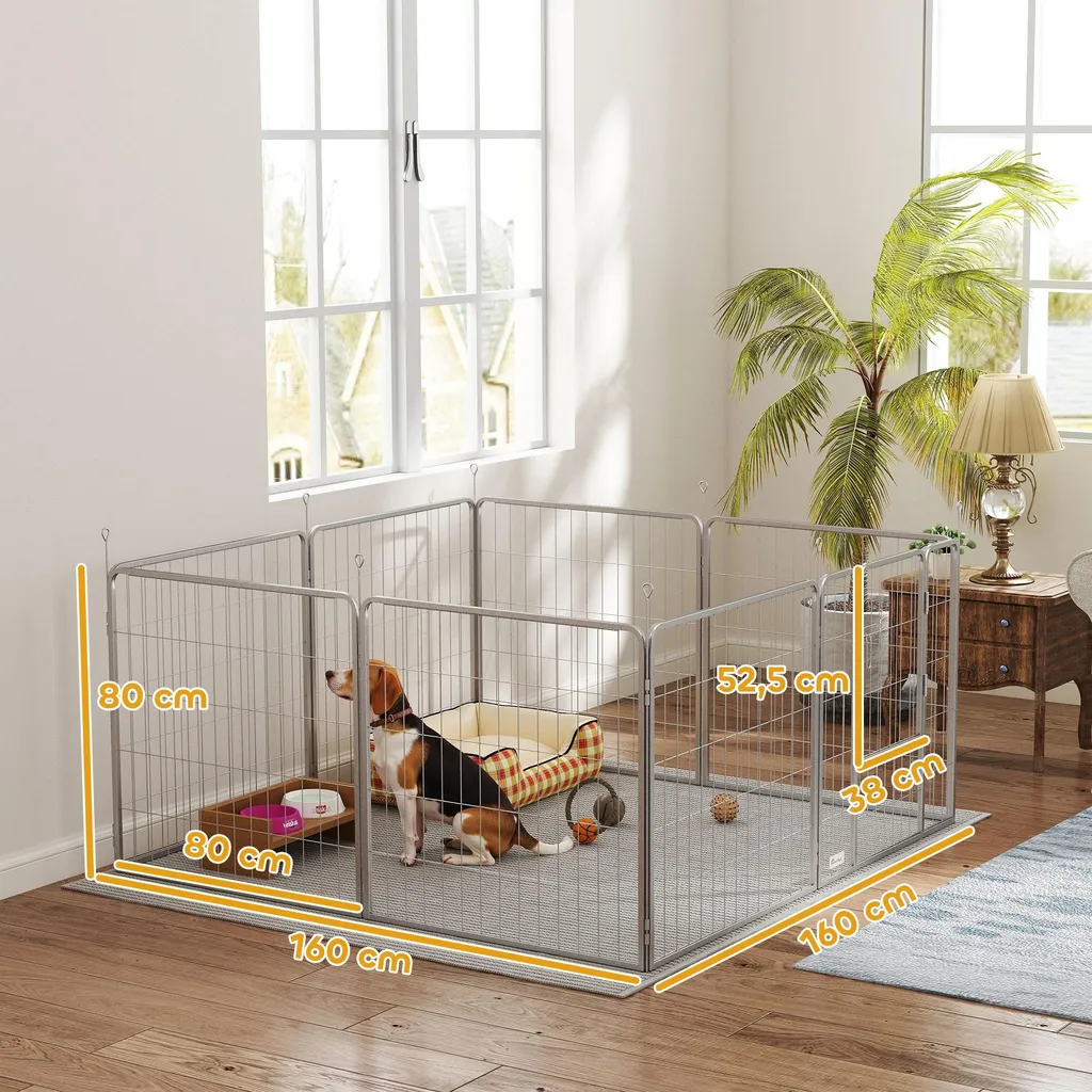 Parc de jeu pour chiots et cochons d'Inde, enclos extérieur 8 pièces - 3