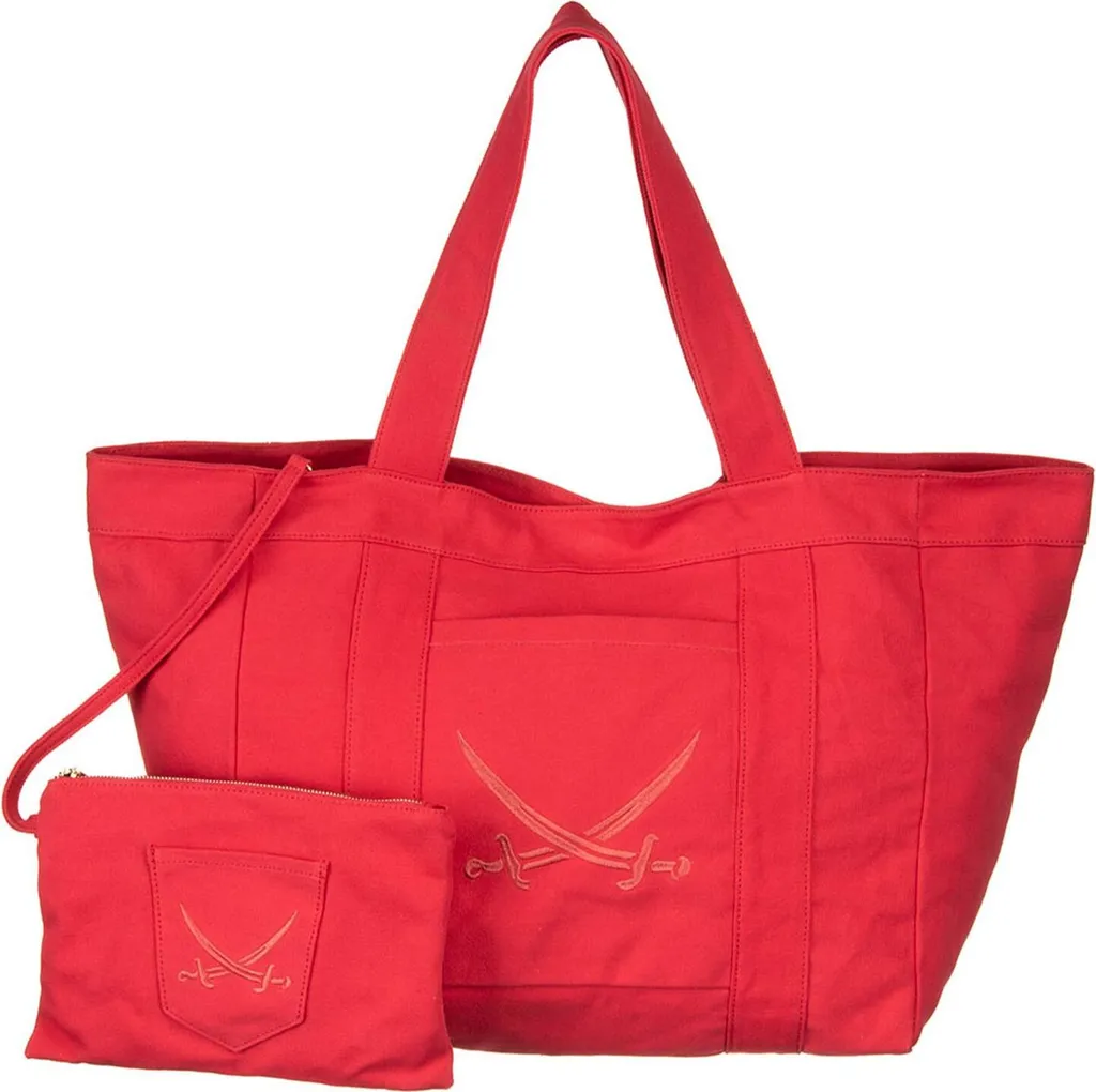 Grand Sac Cabas Rouge Sansibar - Sac Shopper Polyvalent Beach Bag