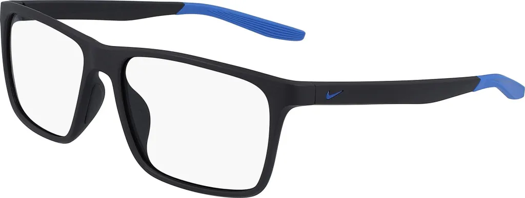 Lunettes de vue Nike 7116 N 034 Gris Mat et Bleu Pacifique pour Homme