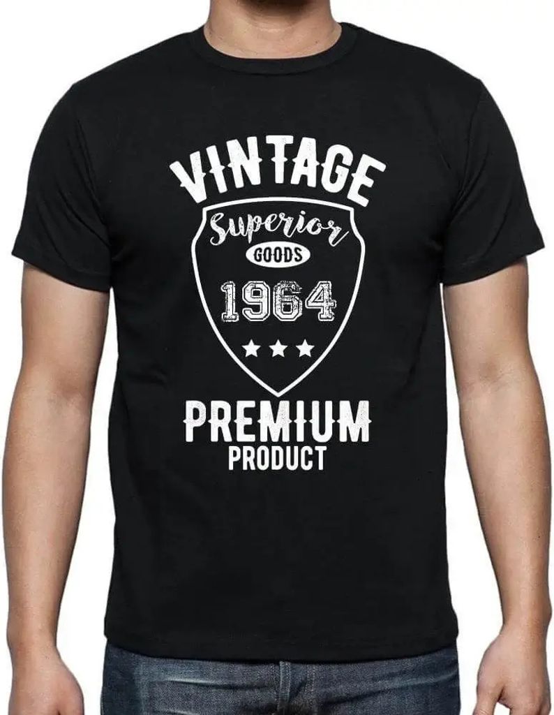 Herren Grafik T-Shirt Vintage Superior Goods Premium Product 1964 Geschenk 60. Geburtstag Jahrestag 60 Jahre Jubiläum 60 Jährige Mann Jahrgang 1964