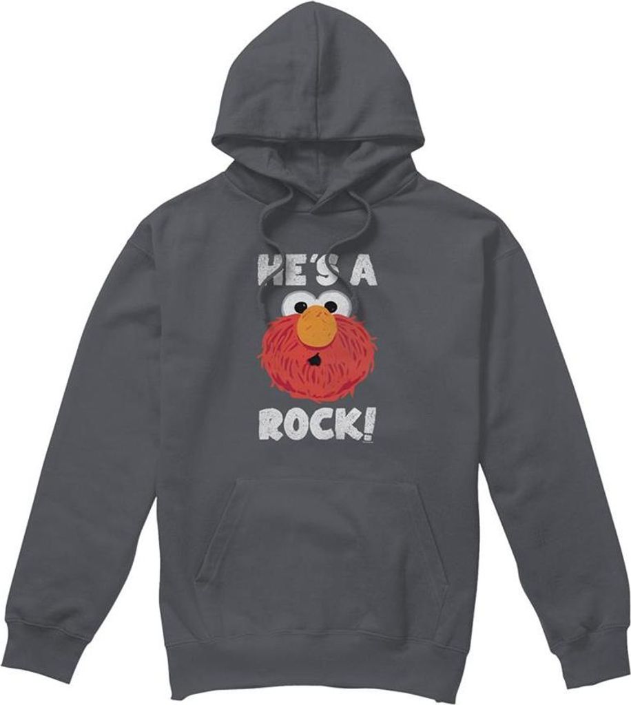 Sesame Street - "He ́s A Rock" Kapuzenpullover für Herren/Damen Uni TV27589 (XL) (Holzkohle)
