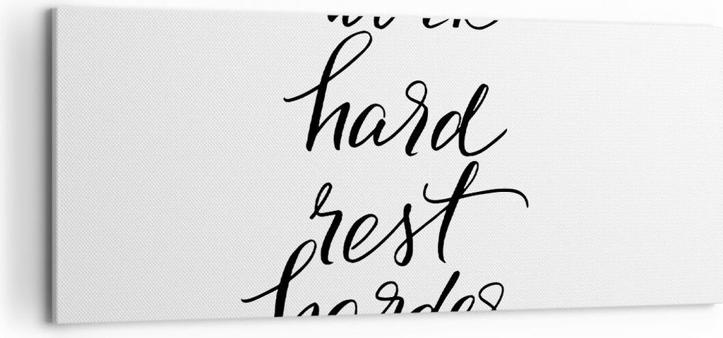 Bild auf Leinwand - Leinwandbild - Einteilig - Hart Arbeit Ruhe - 120x50cm - Wand Bild - Wanddeko - Wandbilder - Leinwanddruck - Bilder - Wanddekor...