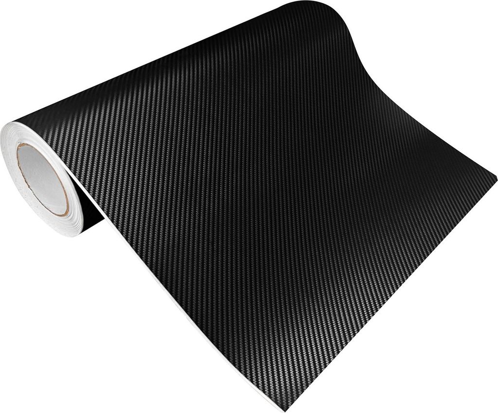 Carbon Folie 50x100 cm - Carbon 3D Schwarz - Carbonfolie Produktbild 
