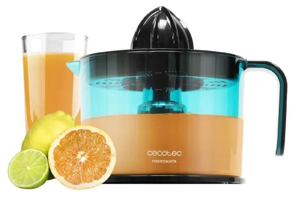 Presse-agrumes Cecotec Noir 40W avec double sens de rotation et filtre