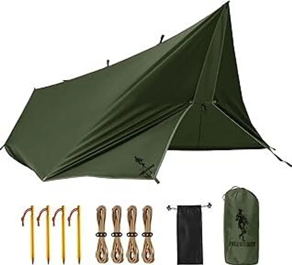 Tenda Tarp FREE SOLDIER Verde Militare - Libertà Totale Outdoor 3x3,2m