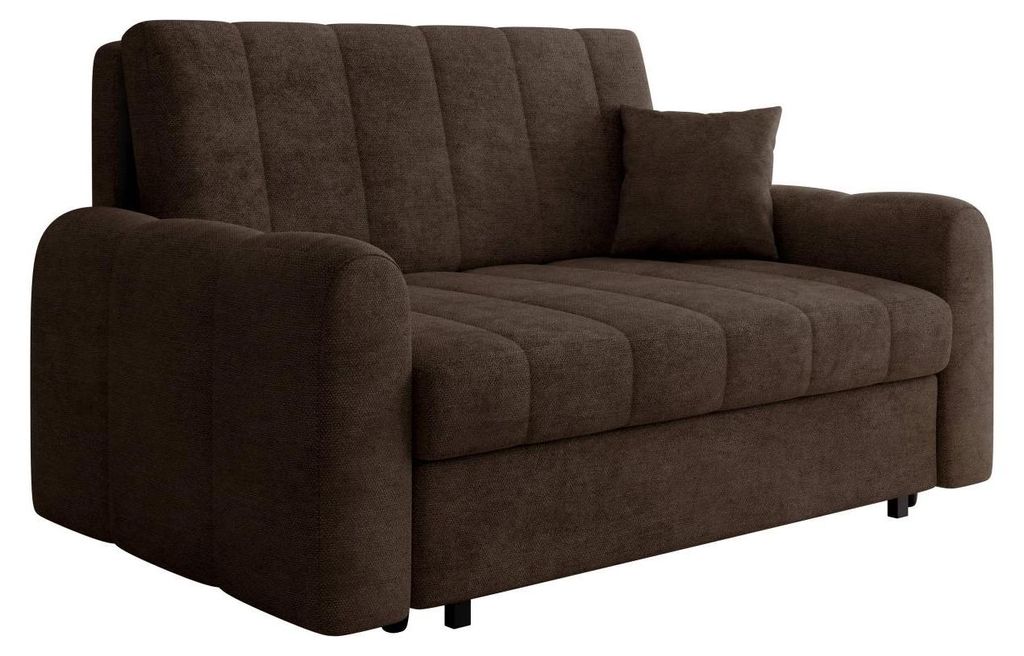 MIRJAN24 Schlafsofa Viva Moon III, Stilvoll Polstersofa vom Hersteller, Couch mit Schlaffunktion und Bettkasten, Wohnzimmer (Farbe: Lumo 40)