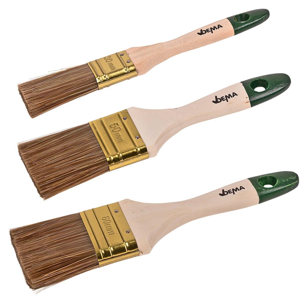 Malerset Pinselset Farbrolle Malerroller Pinsel Flachpinsel Malerpinsel Lackpinsel 3-tlg. günstig online kaufen 926384 15345 4031765153454 Stabilo-Fachmarkt.de DEMA