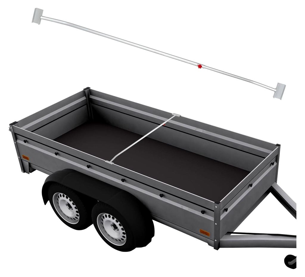 1 x verstellbarer Flachplanenbügel aus Aluminium 108-146 cm mit Knaufschraube für Anhängerplane