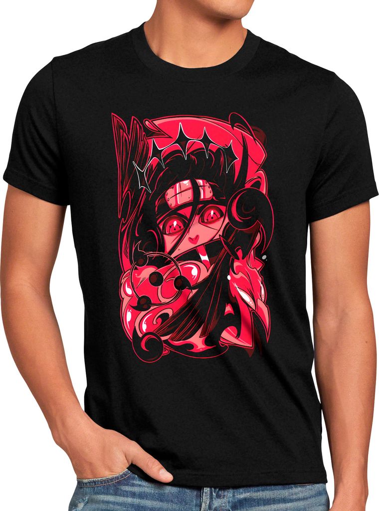 style3 Crow Eyes Herren T-Shirt ninja anime manga cosplay