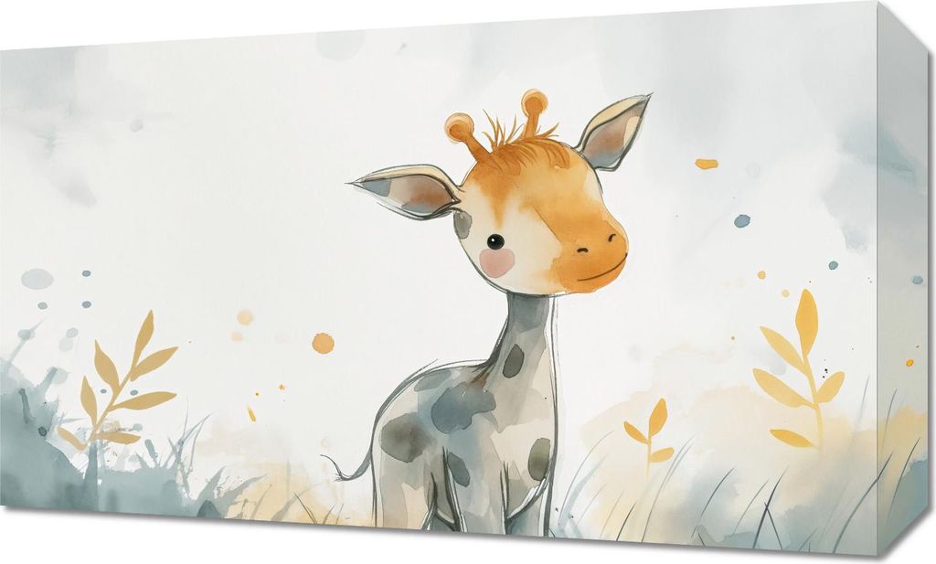Bild 50x30cm Kleine Giraffe
