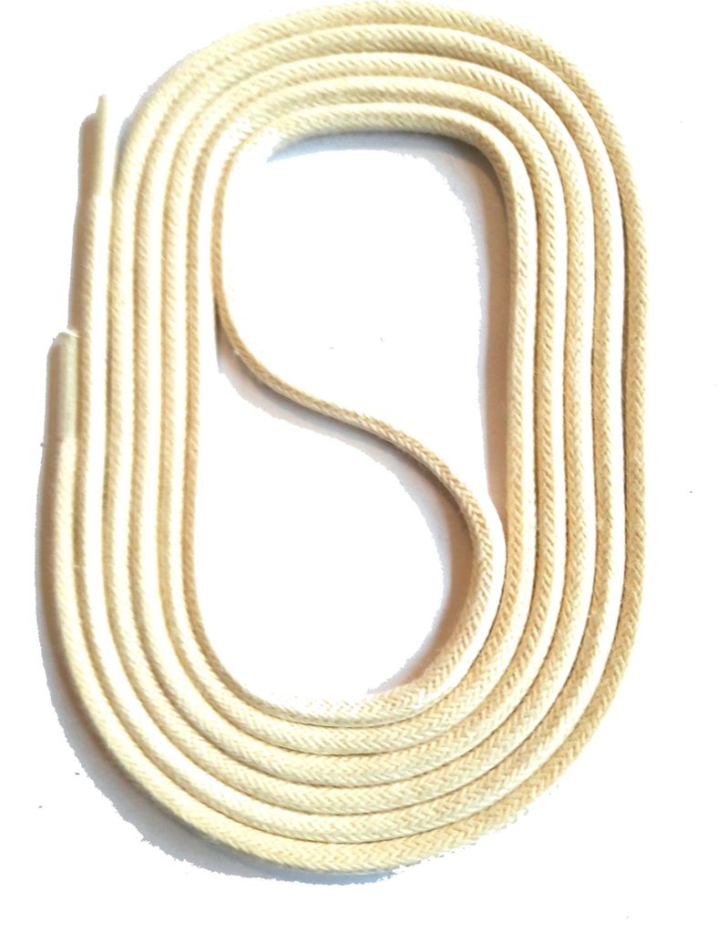 SNORS gewachste Schnürsenkel rund - CREME - 3mm - 150cm