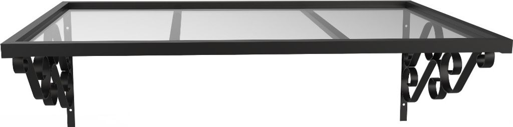AMBAN Aluminium Baldachin im romantischen Stil - 150 × 80 Produktbild 