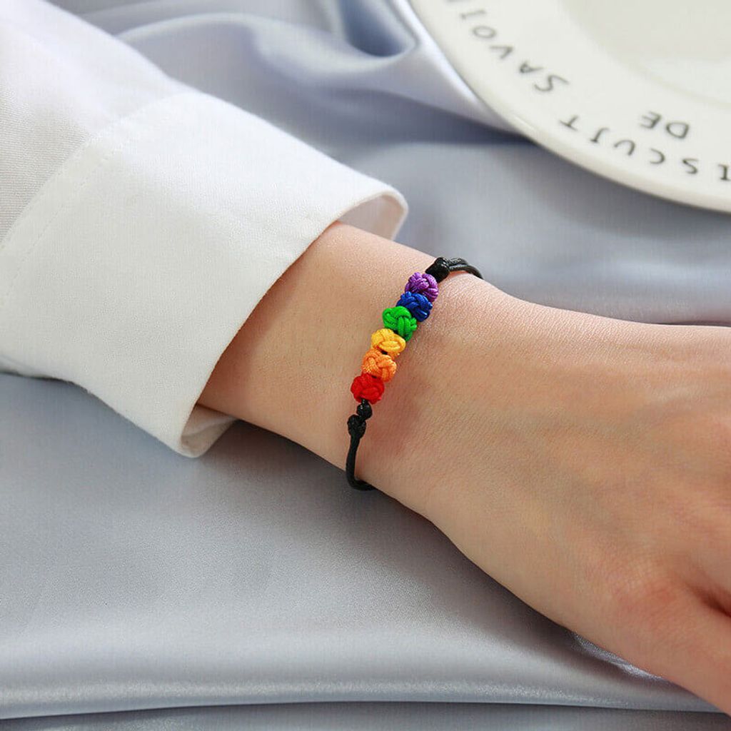 COLOFALLA Pride Month Set – Regenbogen Armband, Tuch & 20 Tattoos Für LGBTQ+ Feiern