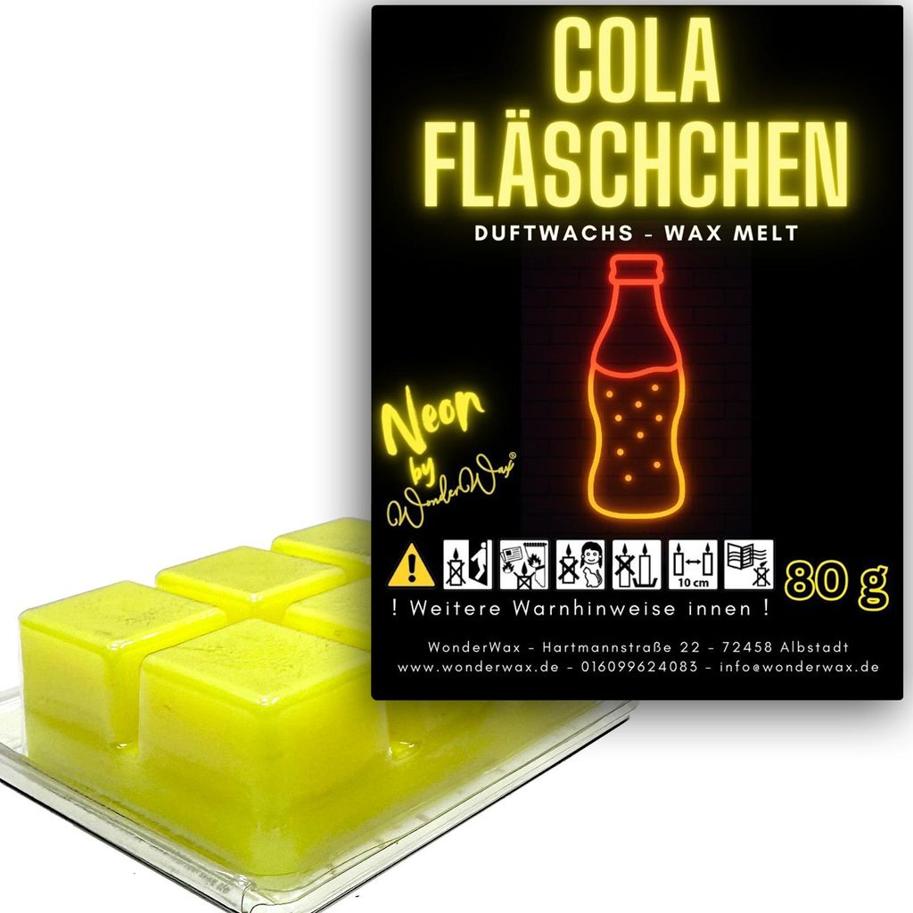 WonderWax Neon Duftwachs Wax Melts für Duftlampe, 6 Würfel Duftmelt Wachsmelt Sojawachs Neon Würfel für Raumdüfte, Wachs Duftöl Indoor Herbst...