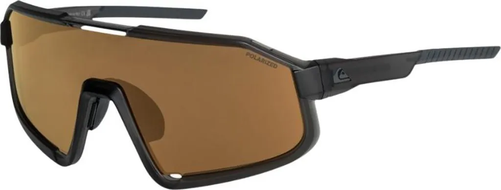 Quiksilver Slash Lunettes de Soleil Polarisées Fumé Or avec Monture Sport