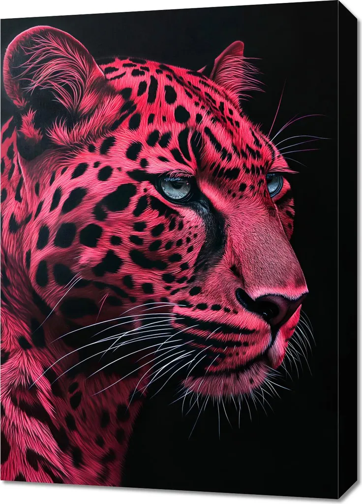 Image 50 x 70 cm Jaguar écarlate : Décoration Murale Faune Sauvage