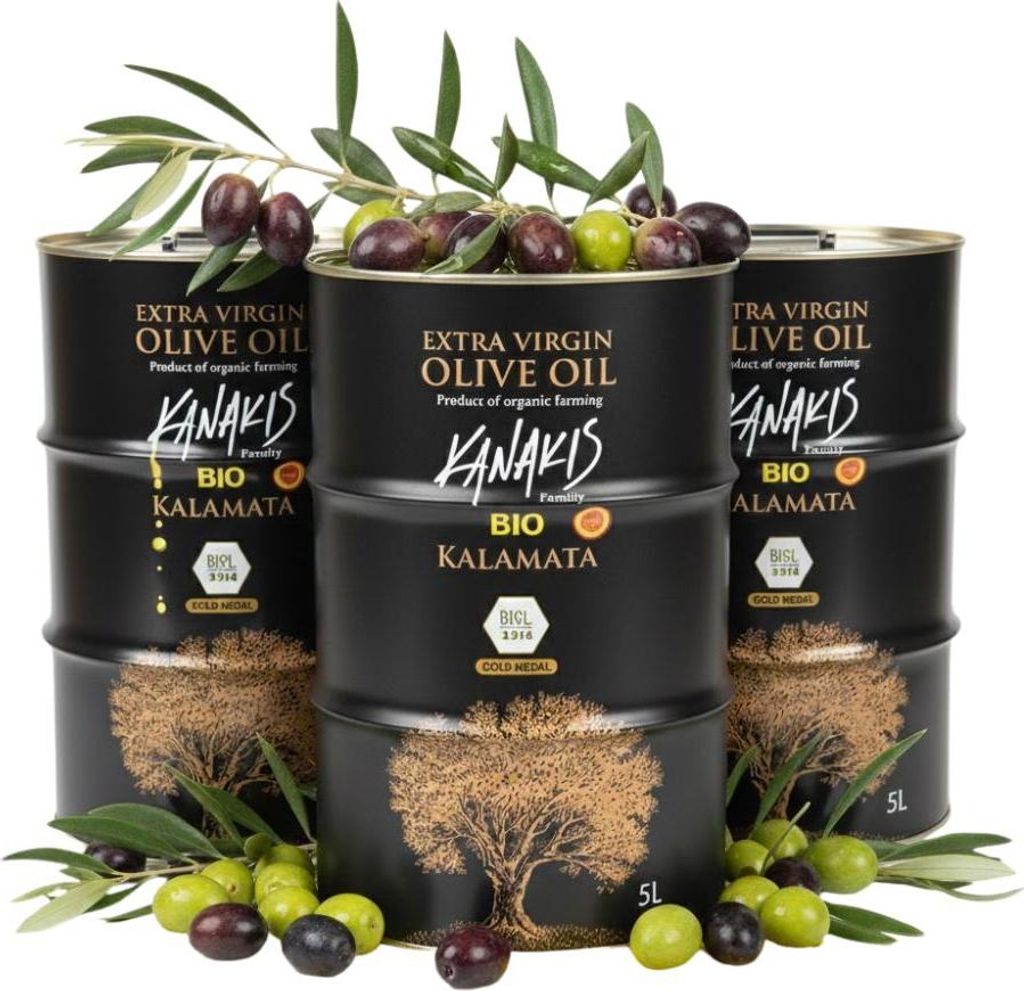 Kanakis | Olivenöle 3x5 L - Kaltgepresst - Aus Griechenland Produktbild 