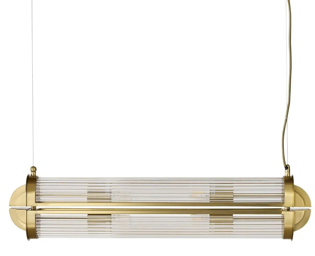 Lustre GRAND REX en métal chromé et verre - Éclat luxueux et design