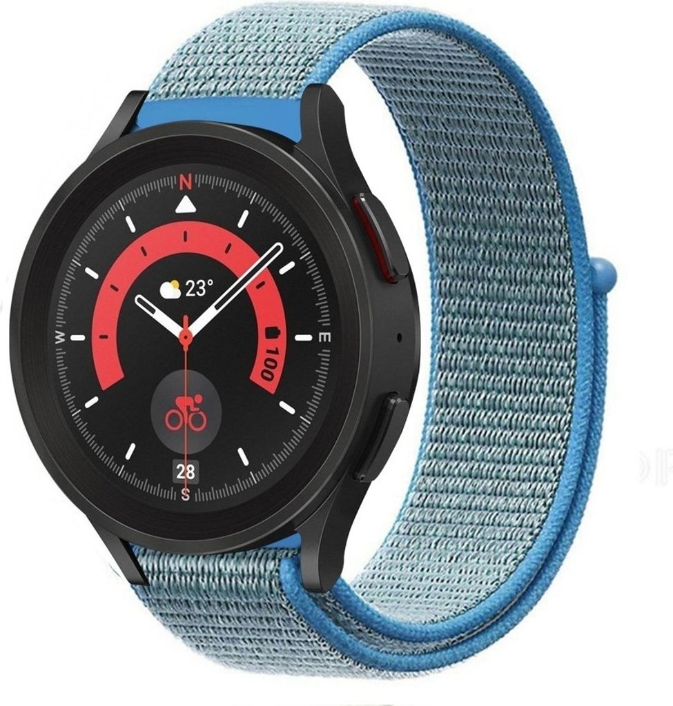 Strap-it Samsung Galaxy Watch 5 Pro Nylonarmband (Blau)