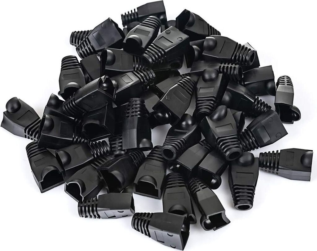Gummihülle Netzstecker RJ45 50 Stück Mod Knickschutz Knickschutztüllen Bunt Sicherung Gummi Stecker Stecker Kabelkonfektion Netzwerkstecker Set ...