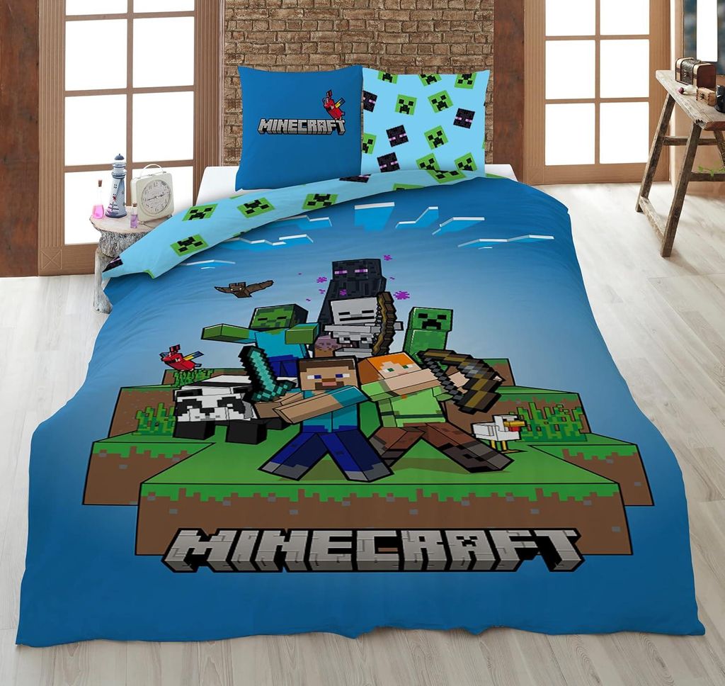 Súprava obojstrannej posteľnej bielizne Minecraft 2 ks 135 Obrázok produktu 