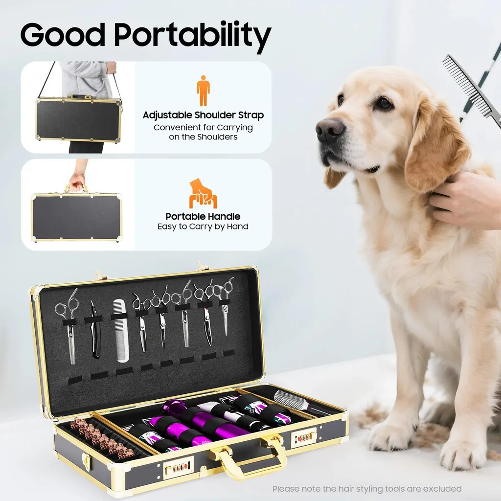 Valigetta per Attrezzi Barber e Makeup - Scomparti Modulari Nero - 5