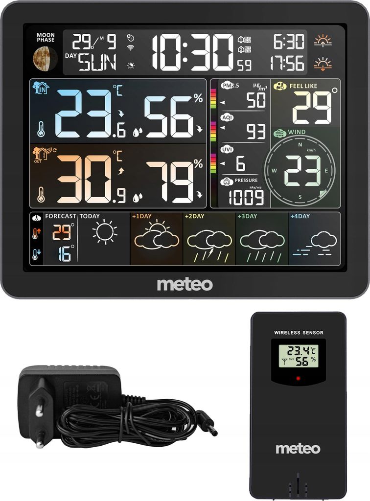 Meteo Meteostanice Sp400 Měřič Znečištění Ovzduší Vlhkoměr Obrázek produktu 