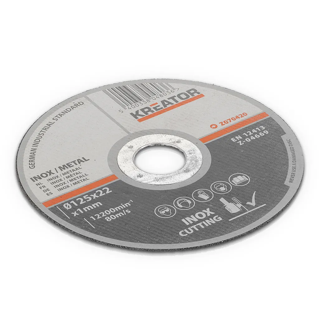 Pack 6 Dischi da Taglio 125mm Inox - Spessore 1mm Alta Velocità