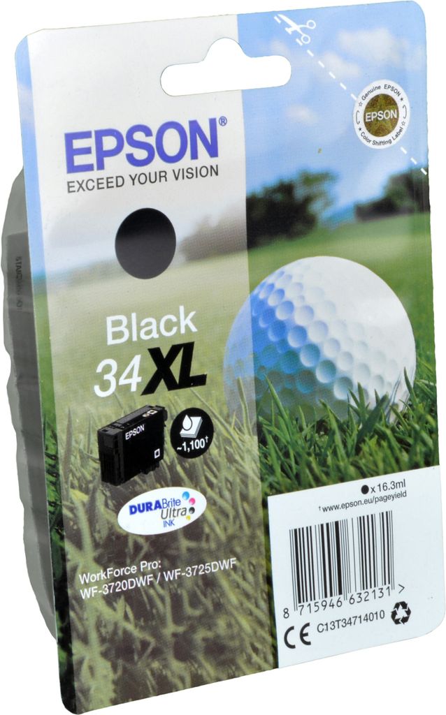 Epson Golf ball 34XL Golfball DURABrite Ultra Single Black Produktbild 