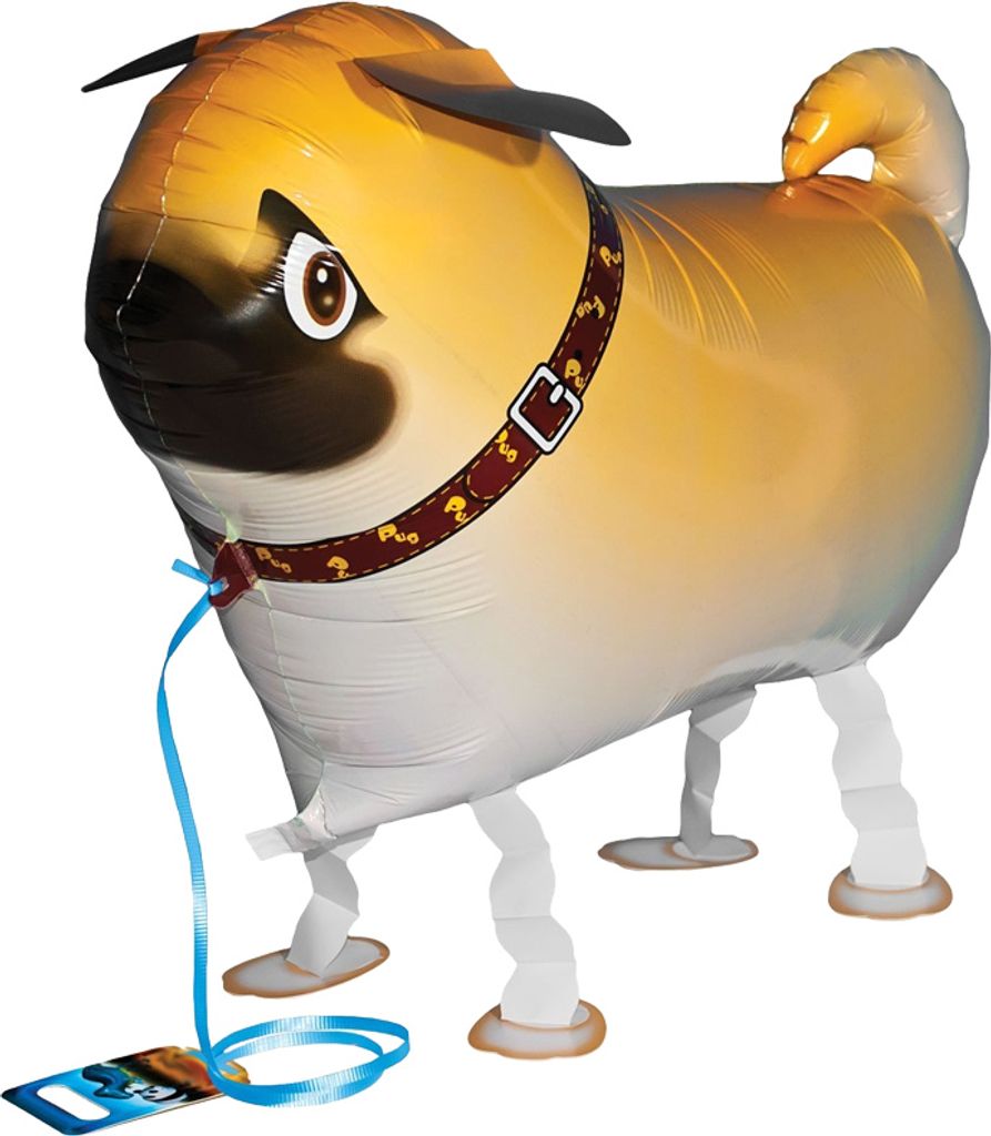 Airwalker Folienballon "Mops" | 55cm