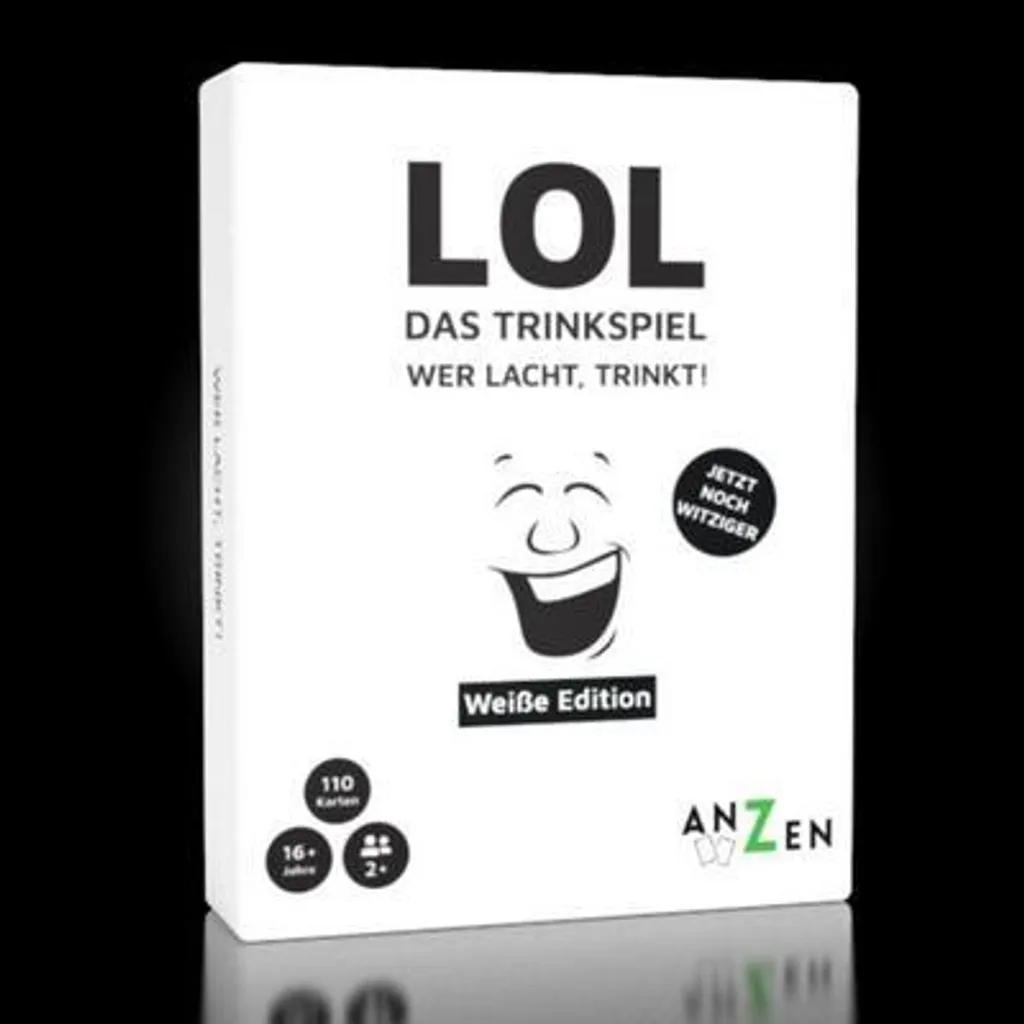 Anzen LOL Jeu de Soirée Édition Blanche avec 50 Défis Gages et Rires
