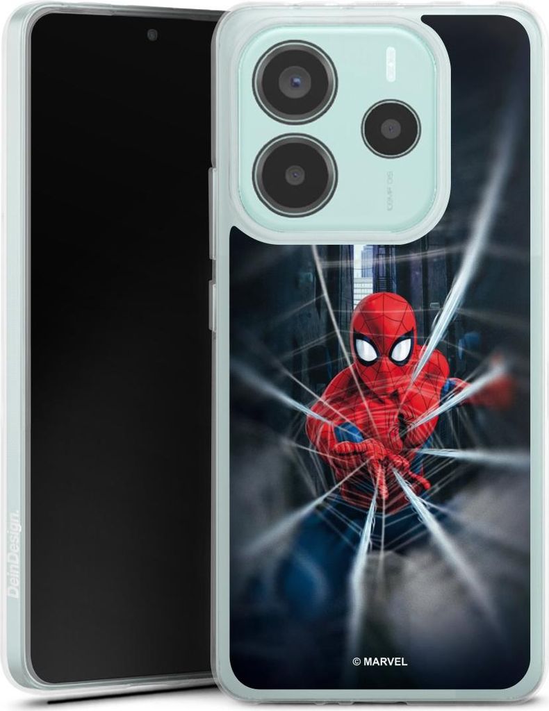 DeinDesign Handyhülle für Xiaomi Redmi Note 14 5G Silikon Hülle Case Smartphone Schutzhülle Kinofilm Marvel Spider-Man