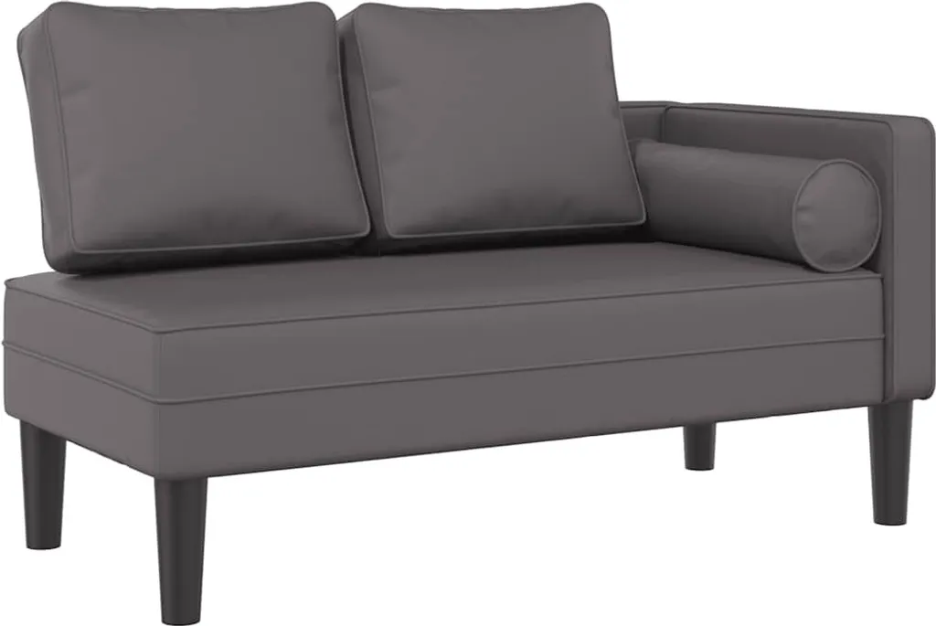 vidaXL Chaise Longue in Pelle Finta Grigia: Analisi Comfort e Stile