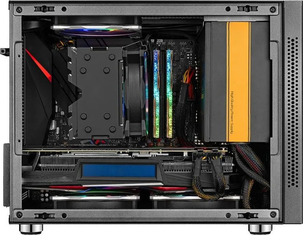 Inter-Tech Geh IM-1 Pocket Nero: Micro-Tower Versatile per PC Gaming mATX - 16