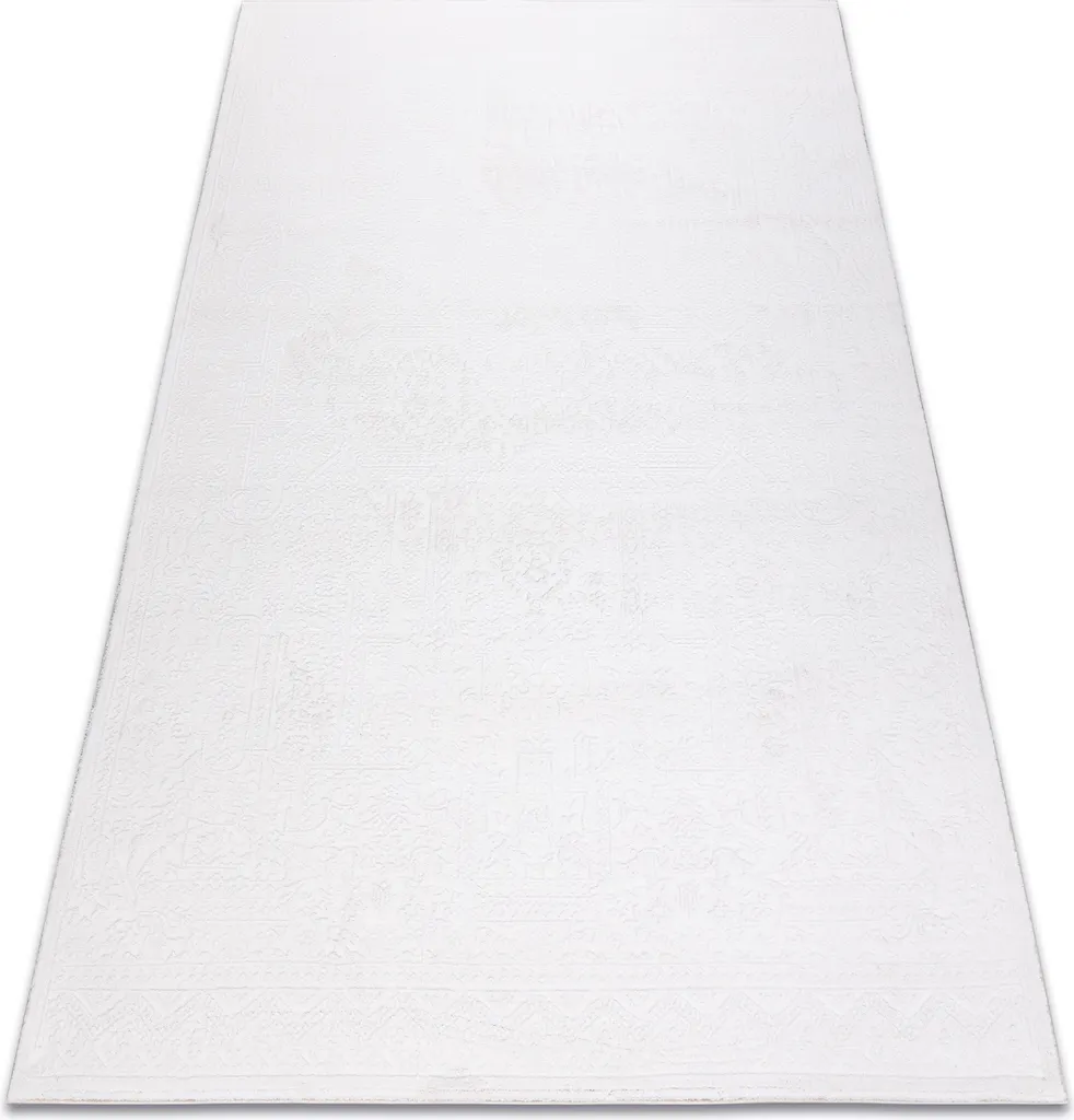 Tapis de Salon Acrylique 120x170 cm - Palacio 1587 Blanc Ivoire
