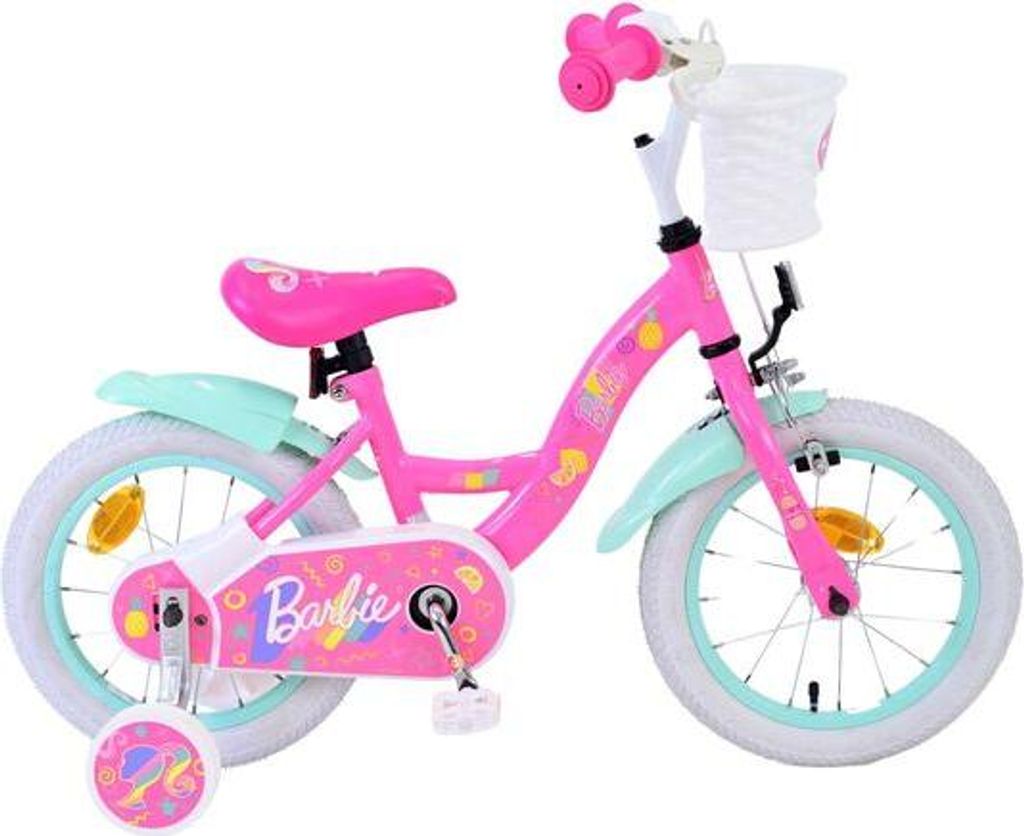 Barbie Kinderfahrrad - Mädchen - 14 Zoll - Rosa Produktbild 