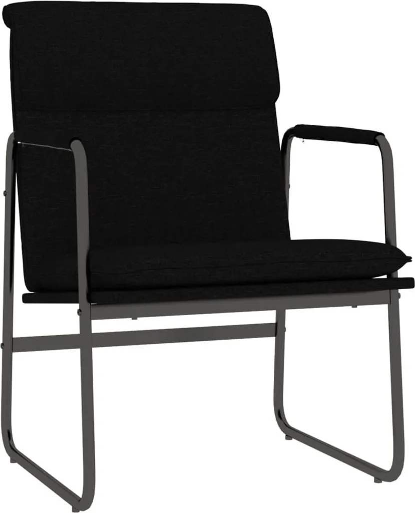 Sedia Relax Nera vidaXL in Tessuto 55x64x80 cm | Comoda e Robusta