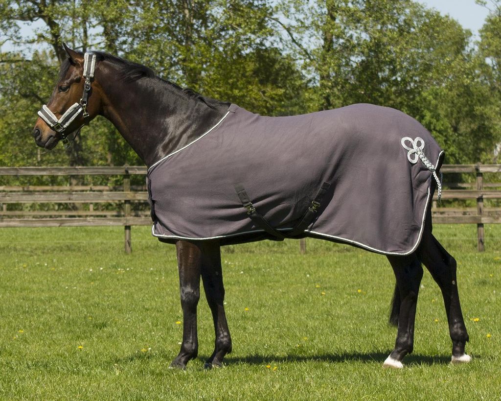 Fleece Decke mit ornament Grau/Silber 155/5’1”/115