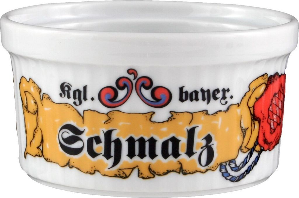 Seltmann Weiden Compact Pastetennapf Schmalz, Pastetenform, Schale, Schüssel, Porzellan, Bayern Nachbildung, Ø 9 cm, 001.459714