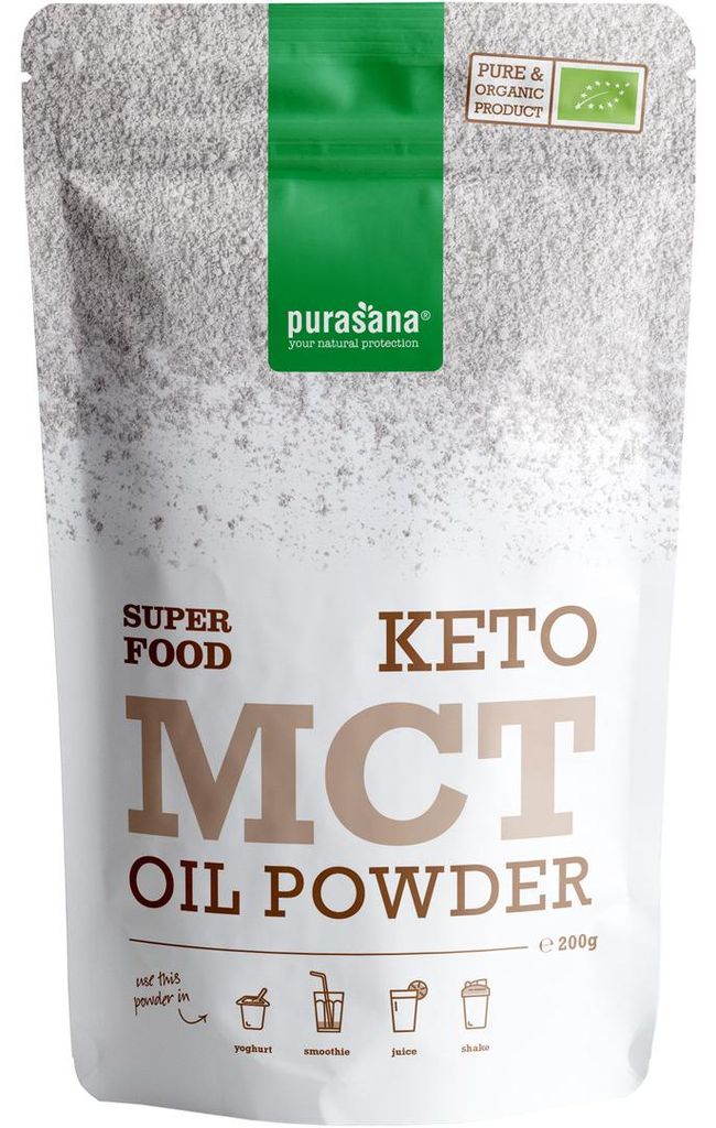 GLUTENFREIES -KETO-MCT-ÖLPULVER 200 g – PURASANA Produktbild 