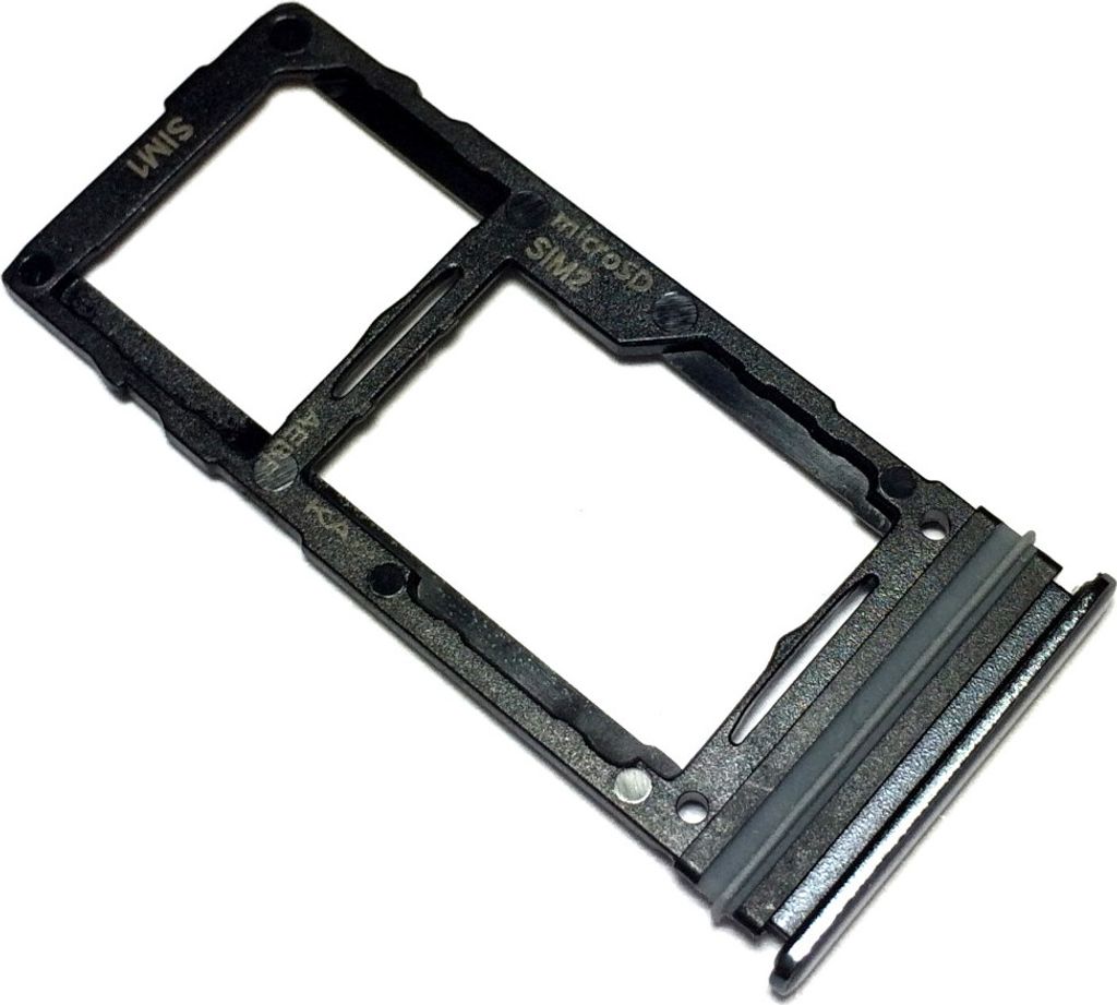 Simkartenhalter und micro-SD Kartenfach für Samsung Galaxy A52 und Galaxy A72, Original Ersatzteil, Schwarz