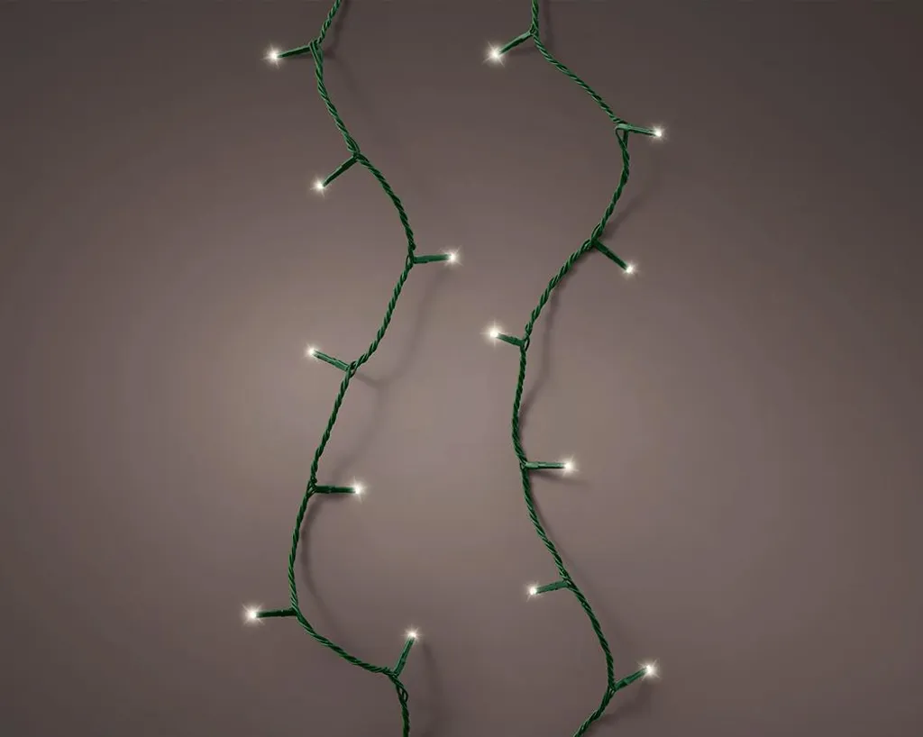 Guirlande LED Longue 18m Connectable pour Grand Jardin 250 LED Vert