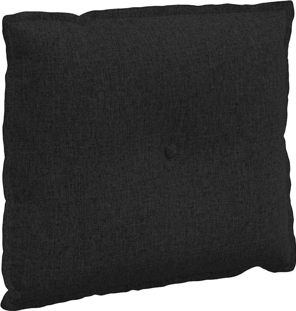 vidaXL Rückenkissen Schwarz 60 x 19 x 50 cm Stoff