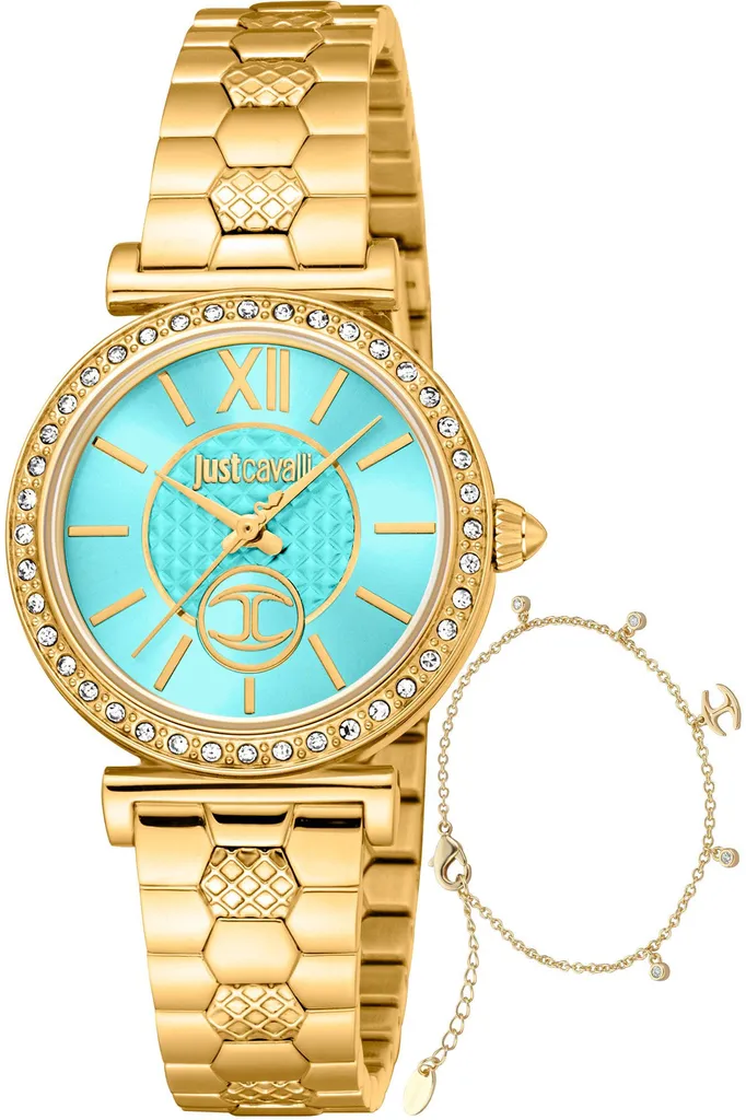 Montre Femme Just Cavalli Argentée Résistante à l'eau et Cadran Gravé