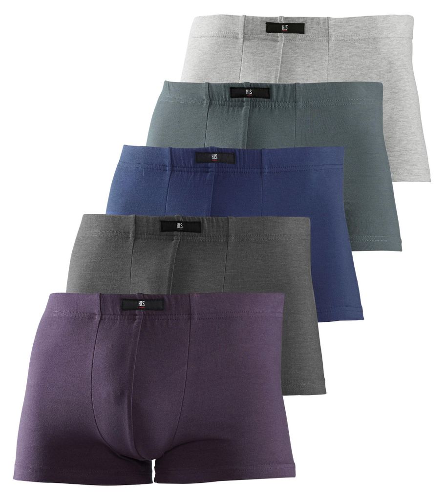 H.I.S. Boxer Boxershorts für Herren 5 -teilig aubergine, Produktbild 