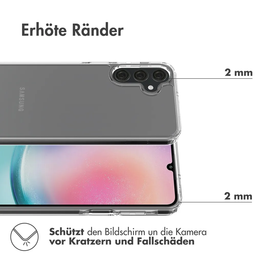 Custodia Accezz Xtreme Impact per Samsung Galaxy A25 (5G) - Trasparente - 3