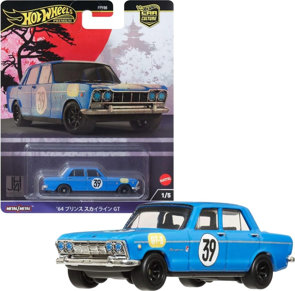 Mattel HRV70 - Hot Wheels - Premium - Car Culture - Die Cast Fahrzeug, 1:64, Prinz Skyline GT