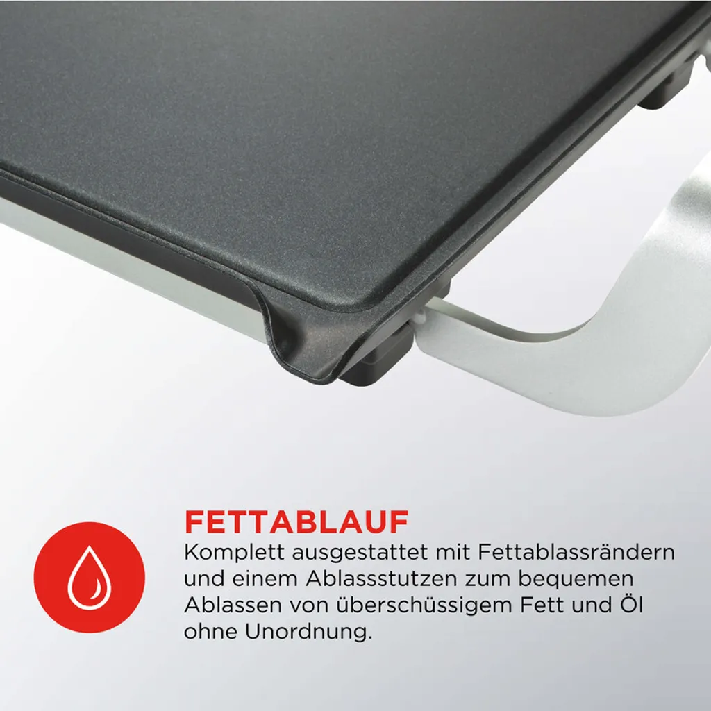 Plancha et gril électrique de table 1800W avec couvercle transparent M